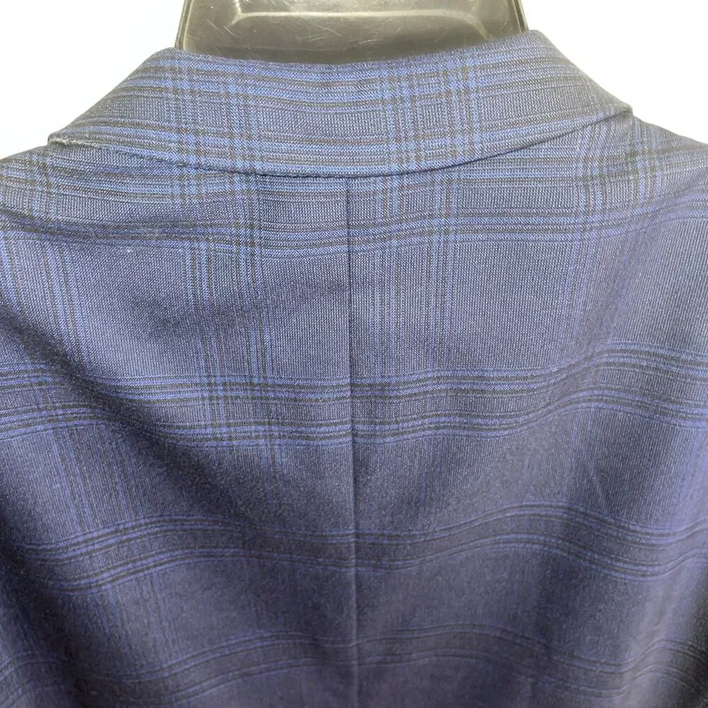 Alberto Cardinali Men’s 2 Piece Suit Size 40L Navy Blue Business Formal City